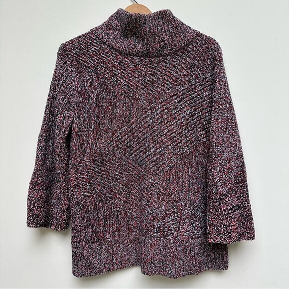 rag & bone Sweaters - Rag & Bone Merino Wool Mock Turtleneck Sweater Red / Black Small